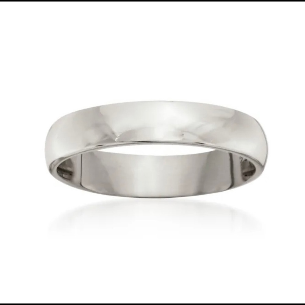 Classic White Gold Ring / Wedding Band.